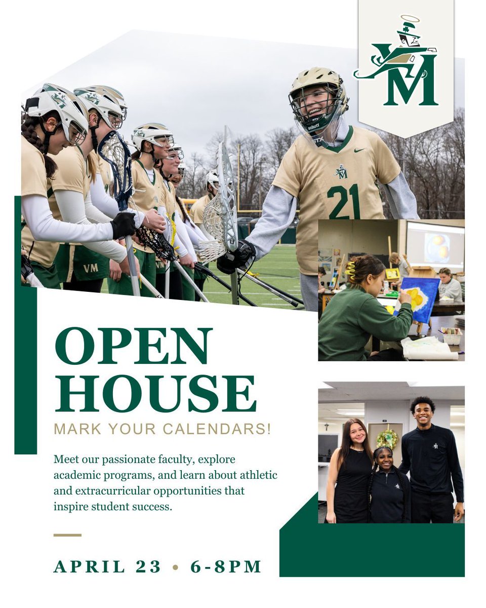 stvmirish's tweet image. Join us April 23, 6–8 PM for Spring Open House. Tour campus, meet students &amp;amp; faculty, and explore what makes STVM special ✨

K–8 families &amp;amp; 9th–10th transfer students welcome! ☘️
👉 Register: buff.ly/fg54oRo 

#STVM #IrishPride #STVMFamily #FutureIrish #OpenHouse