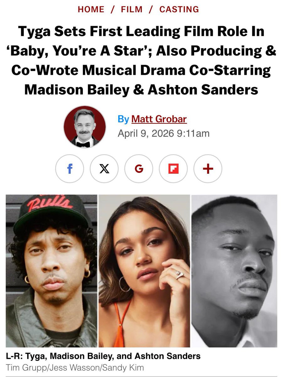 MadisonBaileyN's tweet photo. ELA ESTÁ DE VOLTA!!!🤍🙌 — Madison Bailey e Ashton Sanders vão estrelar no filme Baby, You’re a Star, um drama musical. https://t.co/4m5uL17ouz