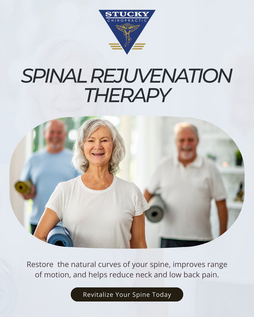 Stucky_Chiro's tweet photo. Restore your spine, restore your life. Spinal Rejuvenation Therapy helps realign your natural curves, improve range of motion, and ease neck and low back pain—so you can move freely, feel energized, and live without limits. 🌿

📞(715) 835-9514
💻https://t.co/wrrefcQp4b https://t.co/85Z1XVLZrH
