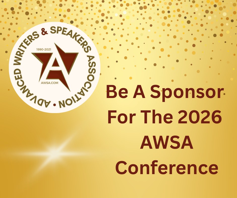 Would you like to support AWSA's 2026 Writer's and Speakers Conference by becoming a sponsor? 

Look no further! We have sponsorships available both big and small. To find out more visit: conference.awsafun.com/sponsorshipopp…
