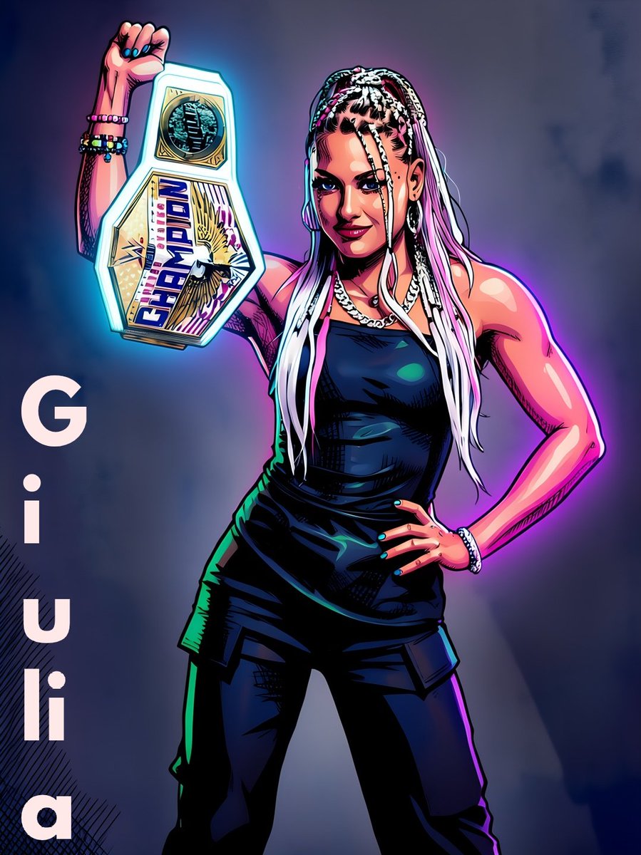 NathanGiuliaFan's tweet image. New arts! #giulia #smackdown #photoedit