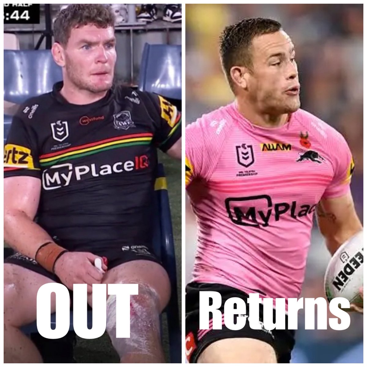PeterVLang's tweet image. LIAM MARTIN looks like he may spend a few weeks on the sideline  with what looks like an MCL sprain after reporting he felt his knee was ‘loose’. 
Meanwhile LIAM HENRY will return from his own knee injury and play for the Panthers NSW Cup side this weekend.
#PantherPride