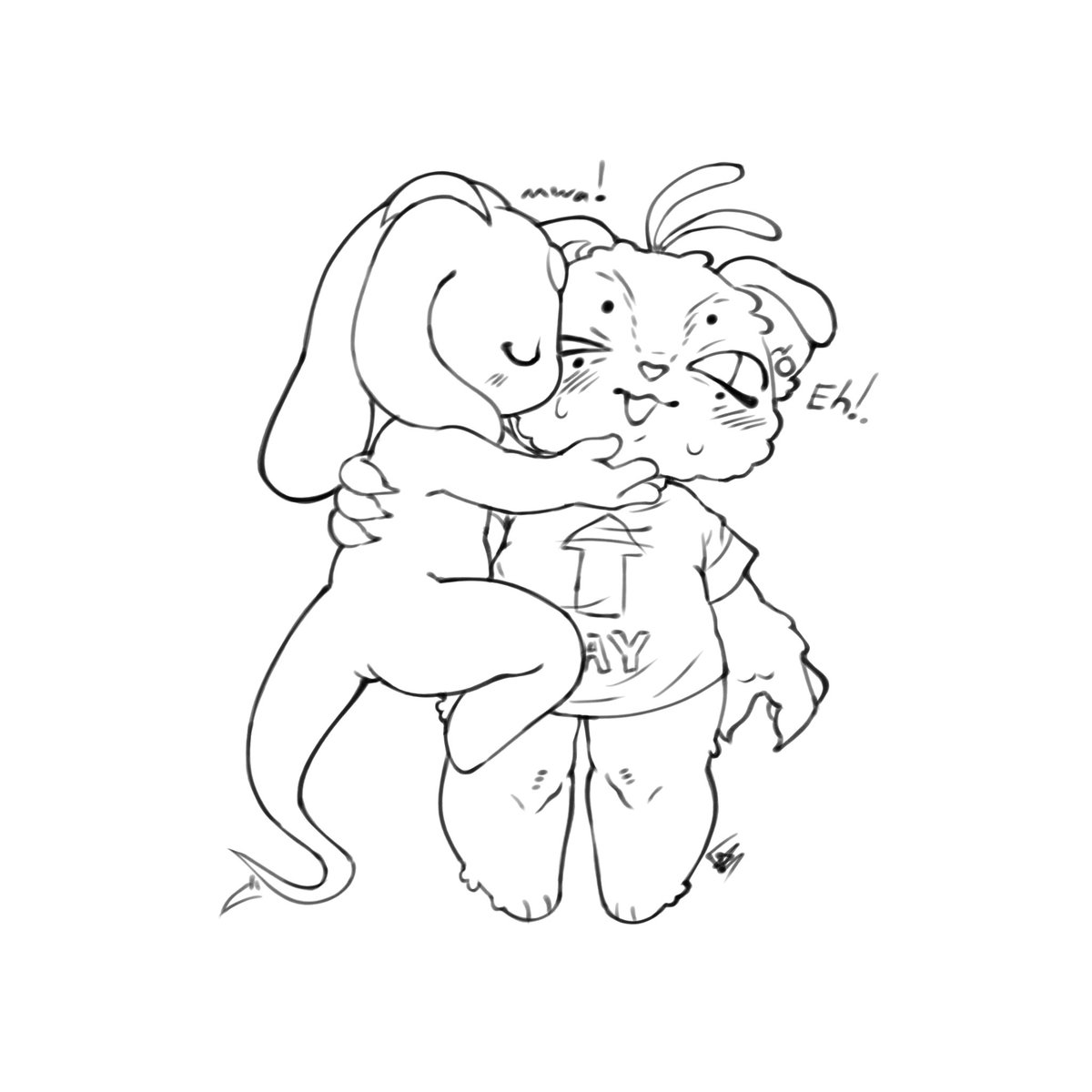 Hope you’re happy voidels <a href="/TheVoidFish1/">Void Fish, reality's end</a>
#artsuggestions #chibi #lineart