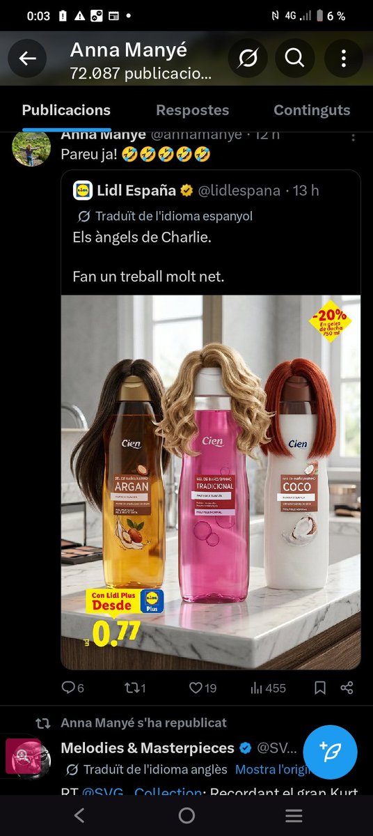 levacyd777's tweet photo. @lidlespana La rata xarnega annamañé que es va canviar nom i cognoms la merdalana malalta envejosa que no podrà mai ensenyar ni la cara la victimista subnormal llepaculs de subnormals https://t.co/JzkjIQm7g3