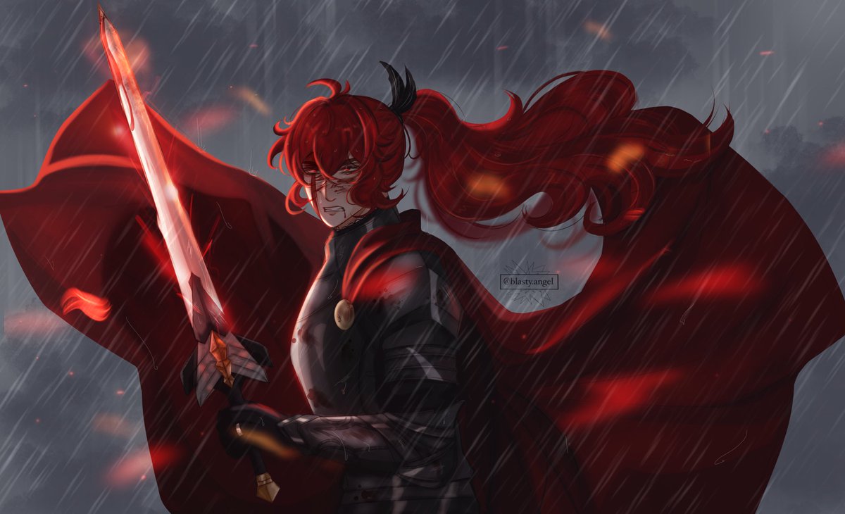 blastyangel's tweet photo. day 10 : chivalry #aprilluc #diluc #dilucragnvindr #dilucfanart #aprilluc2026 https://t.co/jytZDjlqN9
