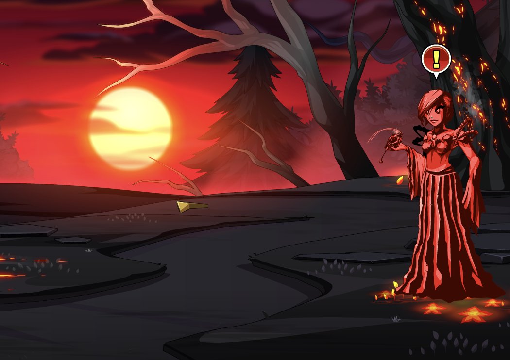 Warwick Forest has been burning for centuries. It was set aflame when a duel between the First Champion of Fire and the Flame of the Beyond resulted in mutual defeat.

But, that's all just a lie.

Tomorrow, as you search for Aleister, Warlic and Fiamme will show you the truth.