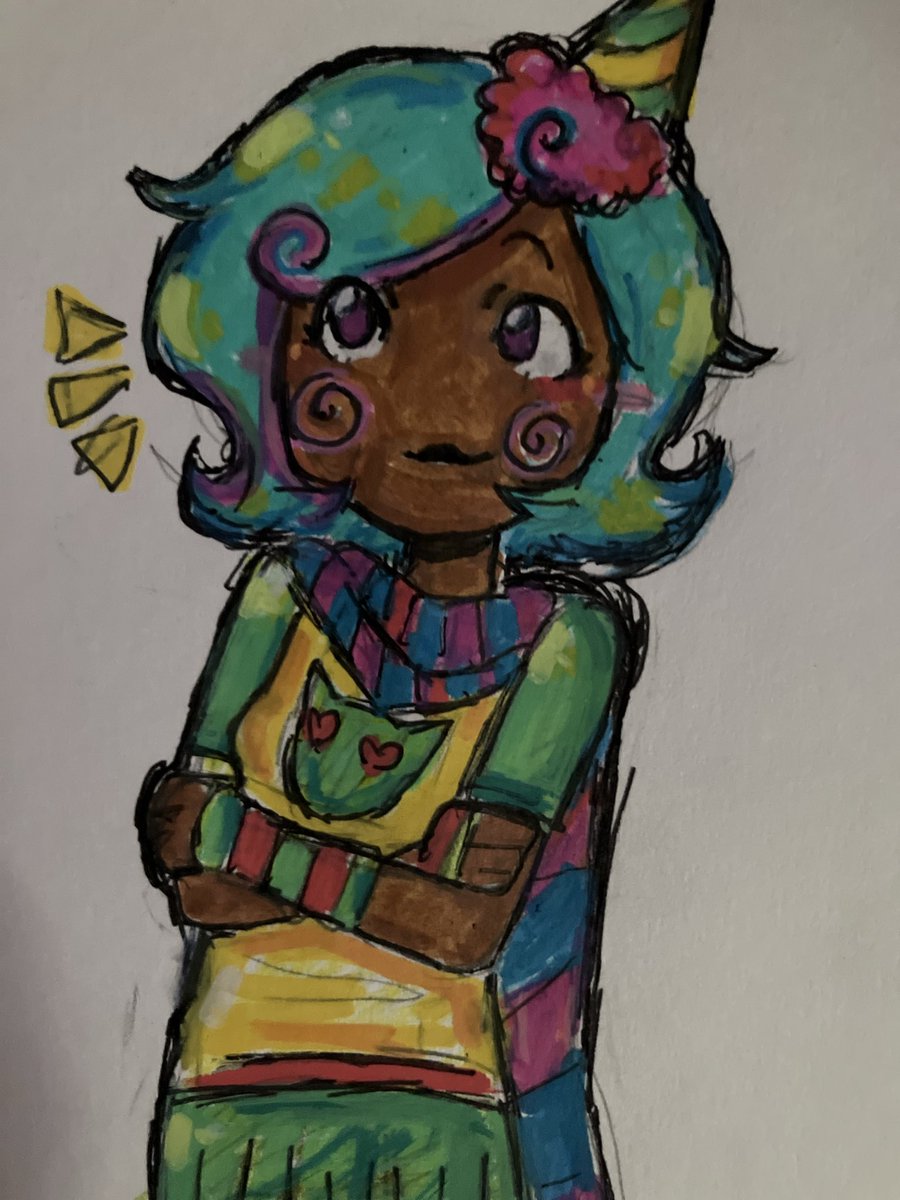 STRAWBERIENERGI's tweet photo. i drew...dis....in class.. i hate drawing in class omf people kept looking like stop #roxylalonde #tricksterroxy https://t.co/OIlZ52WbPU