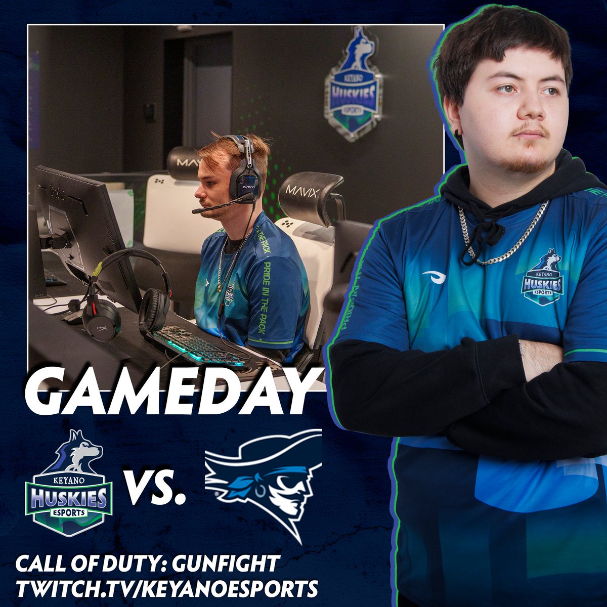 KeyanoEsports's tweet photo. Ready to battle once more on the final gameday of the @NJCAAe Regular Season! 

⏰ 5, 6, 7pm MT
🆚 Hutch CC, Iowa Western CC, Marshalltown
🖥️ https://t.co/H6lTx4478t

#PrideInThePack | #ymm https://t.co/PM1eGIYr1t