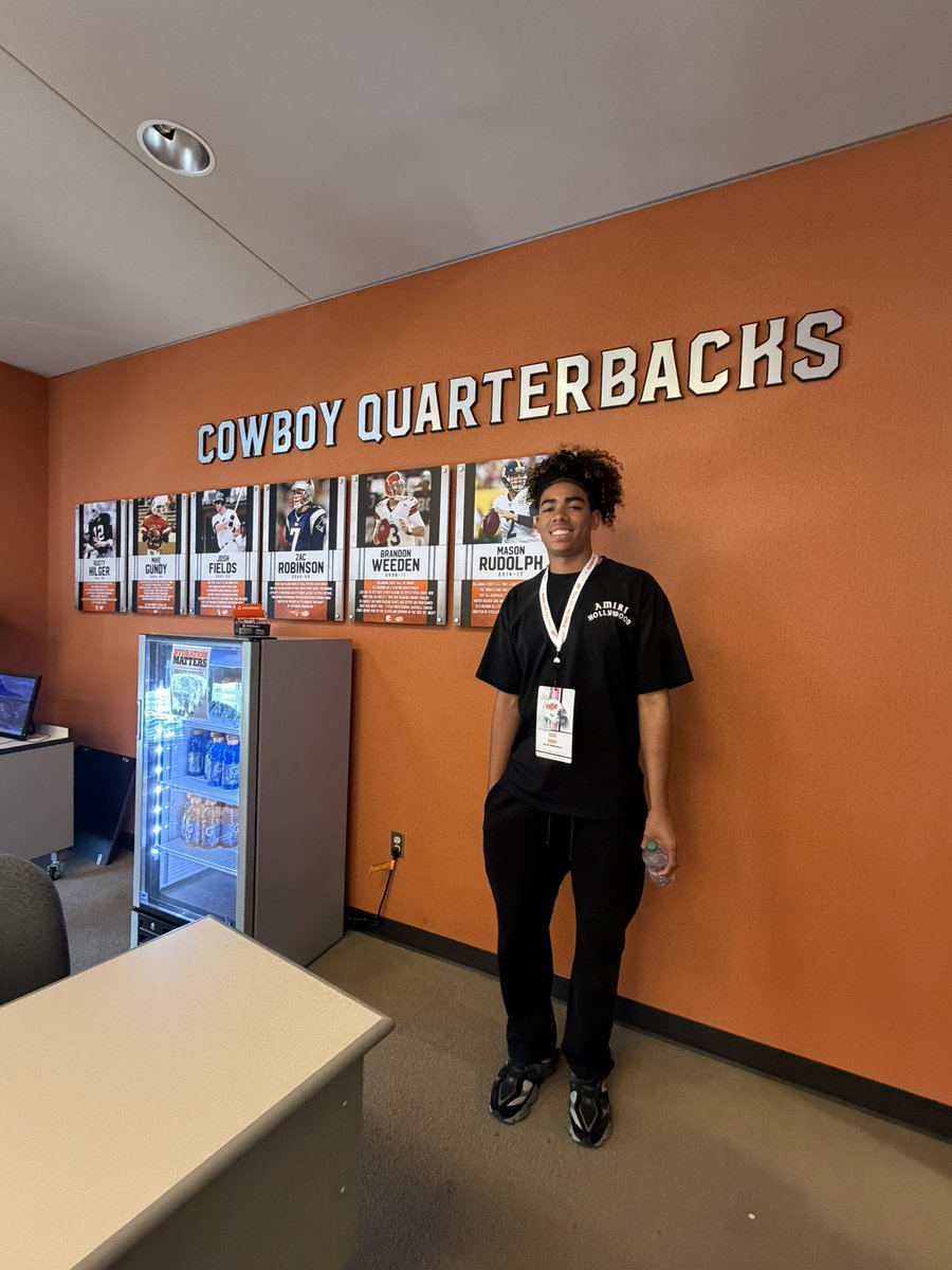 Had a great time <a href="/CowboyFB/">OSU Cowboy Football</a>! Thank you <a href="/__CoachMorris/">Eric Morris</a> <a href="/Coach_Brophy/">Sean Brophy</a> <a href="/KevinKilmer/">Kevin Kilmer</a> <a href="/OnalisaNoelHall/">O’nalisa Hall</a> <a href="/klose_trey/">Trey Klose</a> <a href="/AndrewLee_CFB/">Andrew Lee</a>! <a href="/McclainBaxley/">McClain</a> <a href="/ScottWrightOK/">Scott Wright</a> <a href="/EricBaileyTW/">Eric Bailey</a> <a href="/MikeRoach247/">Mike Roach</a> <a href="/gabrieldbrooks/">Gabe Brooks</a> <a href="/GPowersScout/">Greg Powers 🏟️</a> <a href="/PokeOkc/">OkcPoke</a> <a href="/Elite_2028QBs/">TOP 2028 QBs</a> <a href="/Andrew_Ivins/">Andrew Ivins</a> <a href="/BrandonHuffman/">Brandon Huffman</a> <a href="/NNCoachJones/">Justin Jones</a>