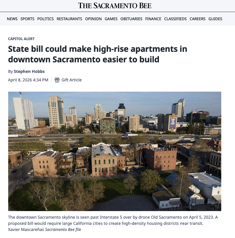 California YIMBY is proud to be sponsoring SB 2074 with <a href="/MattHaneySF/">Matt Haney</a>, a bill that will make it easier to build high-rise residential in the transit-rich downtowns of our state's largest cities. In this thread, a little context. 🧵