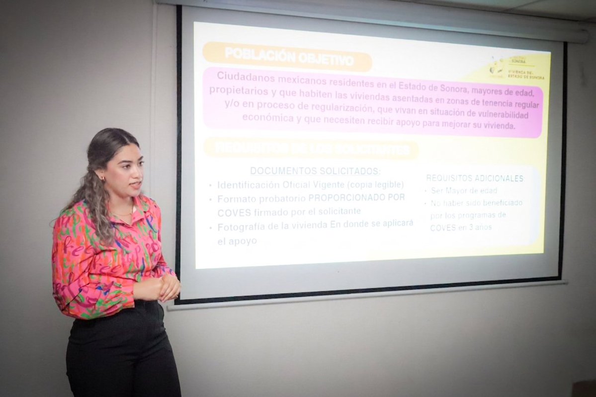 sonoracoves's tweet image. En #COVES, en coordinación con @buengobiernoson, continuamos las capacitaciones sobre el programa "Mejoramiento de Vivienda. 

Refrendamos el compromiso del gobernador @AlfonsoDurazo de brindar apoyo directo y transparente a las familias sonorenses. 🏠

#SonoraSeTransforma