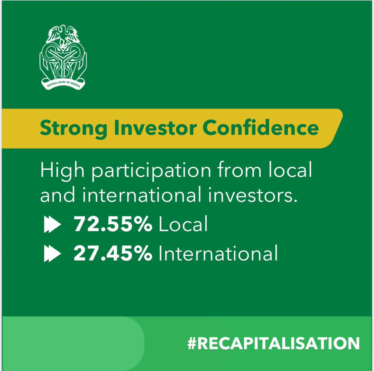 cenbank's tweet image. More updates on the 2026 Banking Recapitalisation Exercise.
Here’s what you need to know (1/3)

#CBN 
#BankRecapitalization