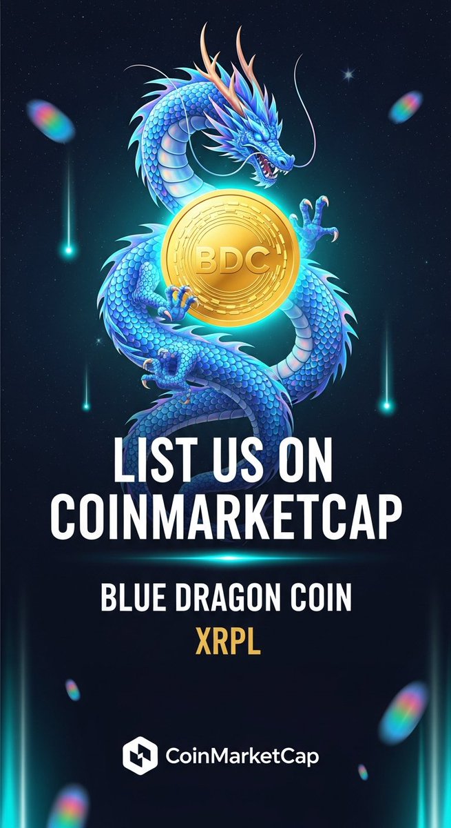 KingXRP33's tweet photo. Hey @CoinMarketCap ๐ We've submitted a listing request for #BlueDragonCoin ( #BDC ) โ a deflationary play-to-earn token on the #XRPLedger.
โ
3 live games
โ
Burn mechanism with supply floor
โ
Issuer master key disabled
โ
Live API endpoints for supply data
โ
xrp-ledger.toml verified
Ticket Number is 1352451
๐ https://t.co/T5ZxEvQWUF
Looking forward to being listed! ๐ #BDC #XRPL