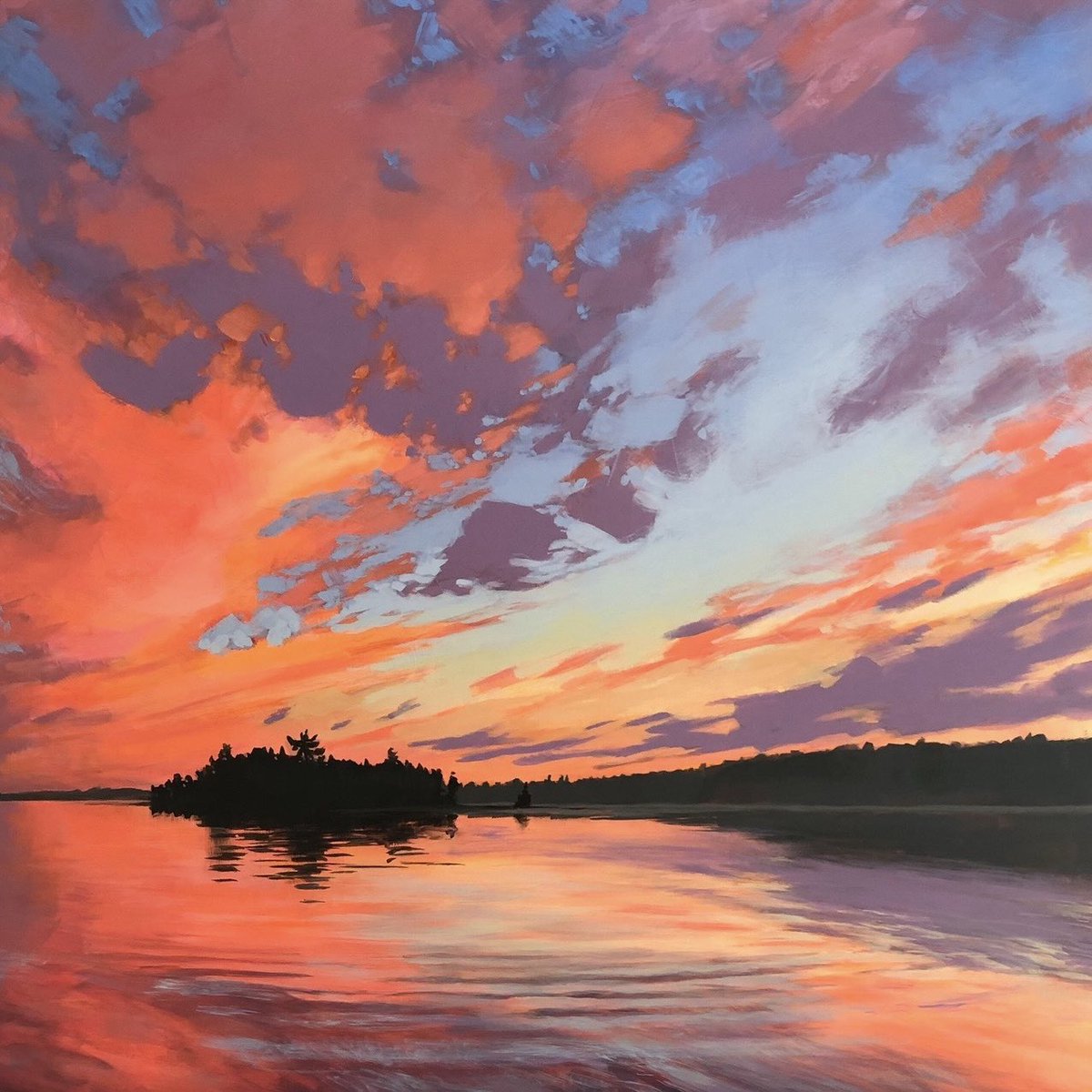 JimMusilPainter's tweet image. My painting ELY SUNSET
