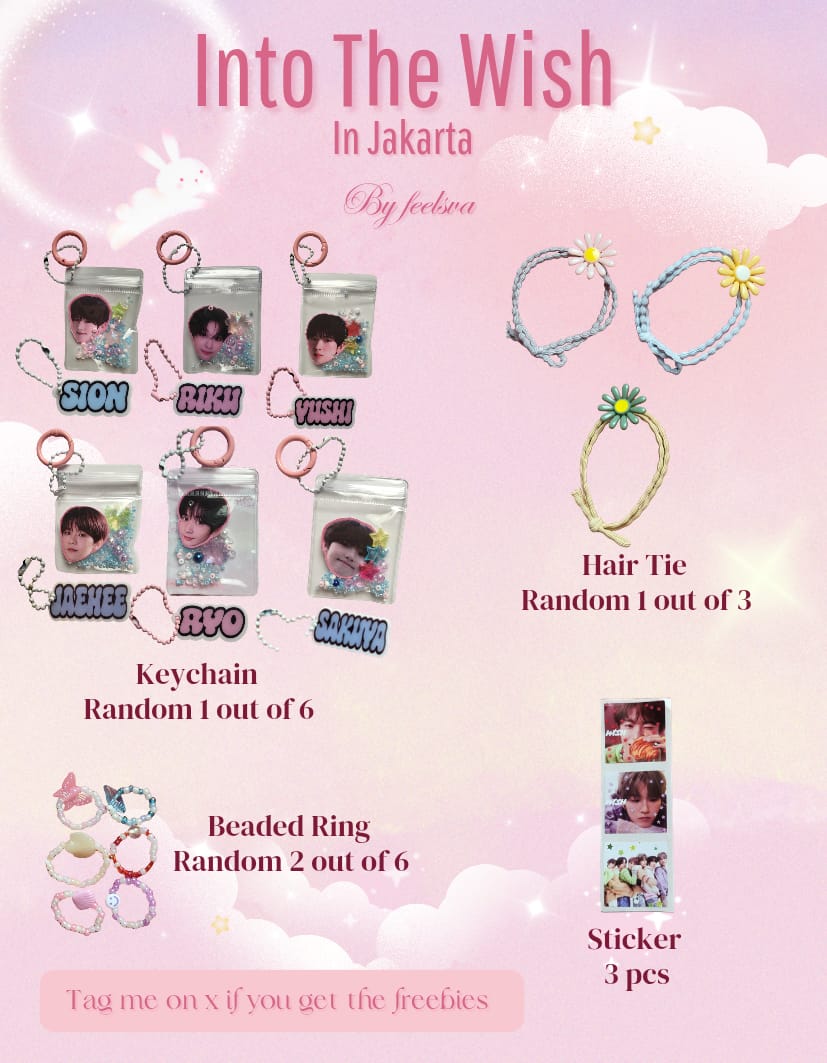 jaexvie's tweet photo. *Into The Wish: Our Wish* In Jakarta♡°✧ ₊·₊° ࣪𓏲ּ ✿𓂃
Freebies by : @feelsva &amp; @jaexvie

📍ICE BSD
🗓️ April 11, 2026

★ Rt &amp; like are appriciated 
★ Limited qty
★ Do not throw away/sell
★ More details on pict

See you on venue wishzen👋🏻

#NCTWISH #IntoTheWisInJakarta https://t.co/GObOJuHY7k
