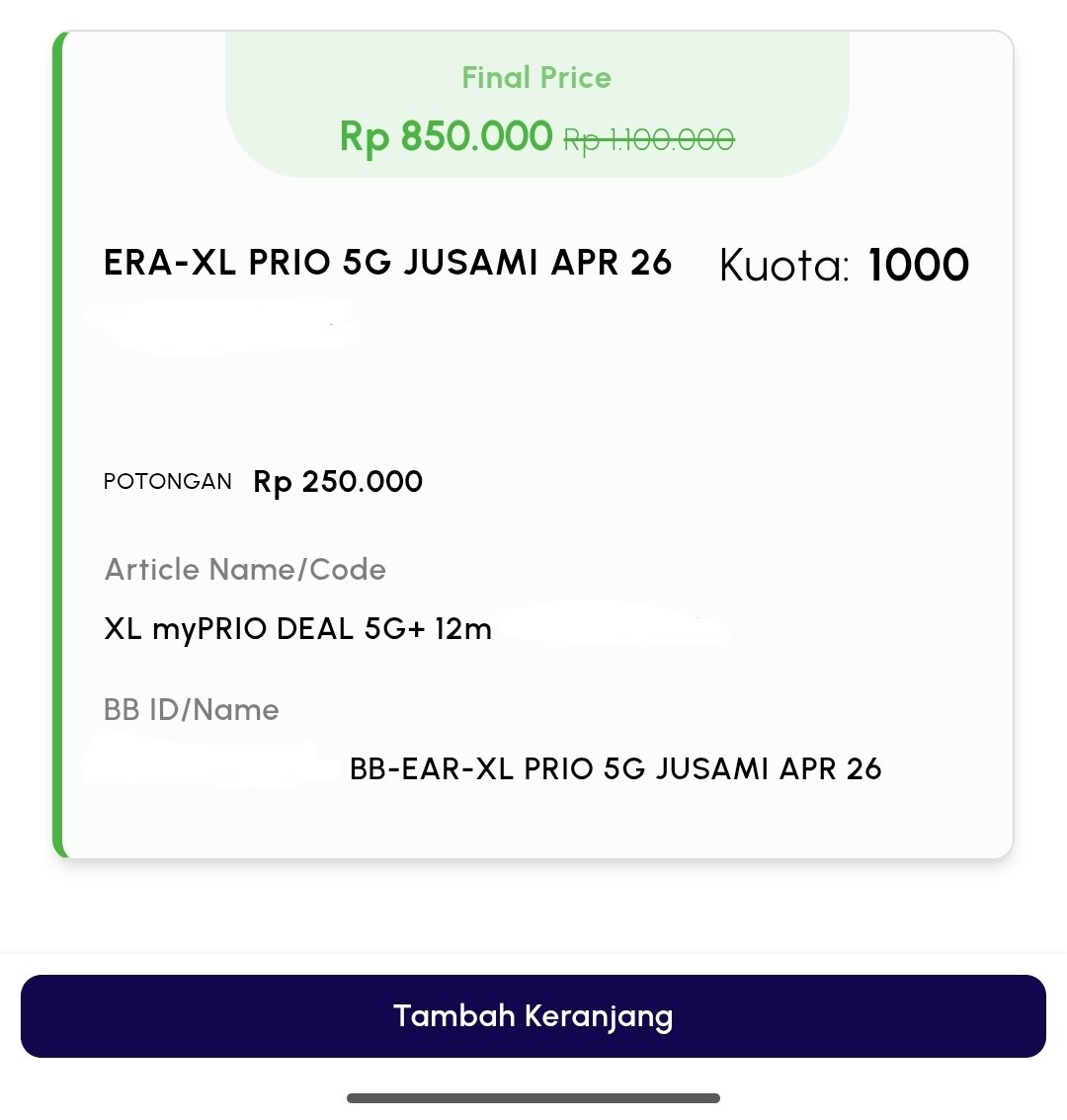 UuiiLui's tweet photo. @discountfess promoo XL Prioritas Unlimited Ultra 5G+ 

Bisa jalan di jaringan 4G dan 5G, Promo 12 bulan dan 24 bulan https://t.co/Vft5iaSIRF