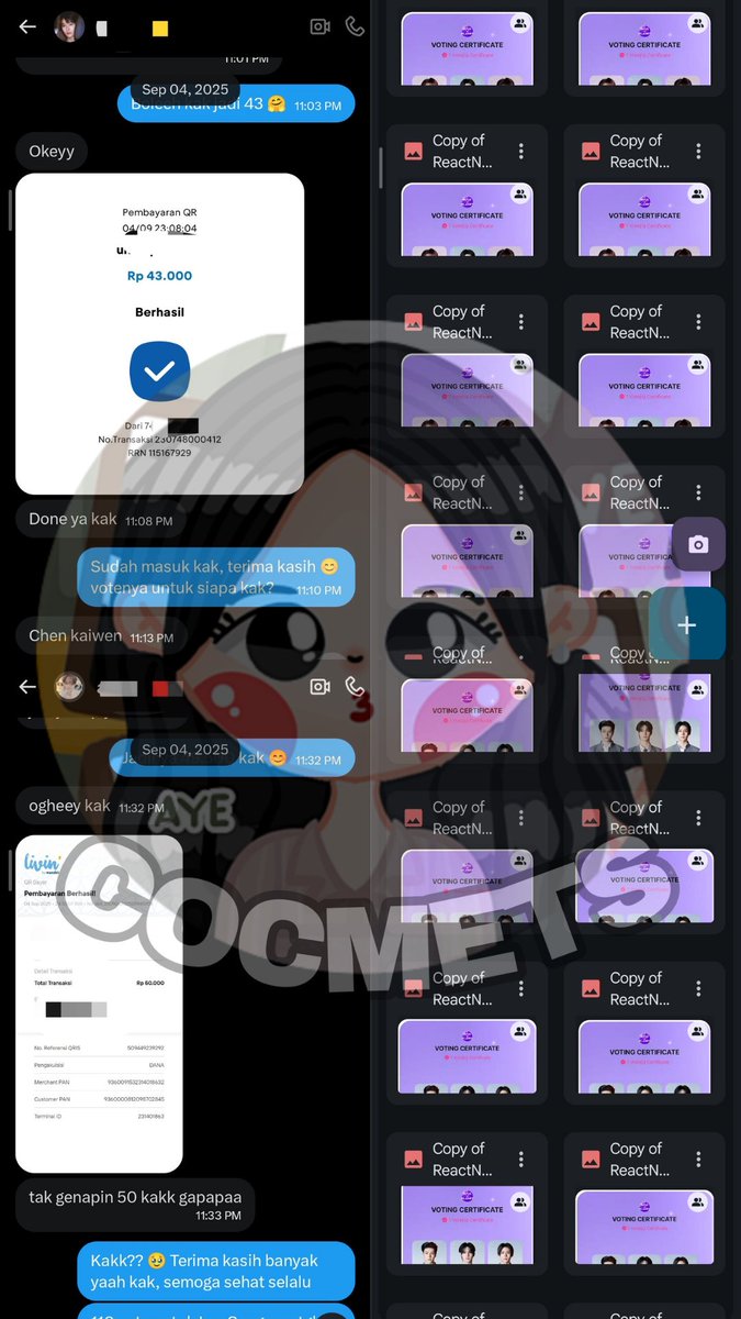 aye ༘♡ sell vote kpop tweet media