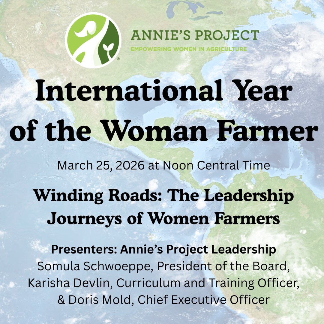 anniesproject's tweet photo. Miss our IYWF Feature event in March?? No worries, we recorded it!!

Follow the link to catch up. We have similar webinar events towards the end of each to celebrate 2026 being the International Year of the Woman Farmer! 

Winding Roads Recording: https://t.co/DTkKdPLxzw https://t.co/xNL5kYhk4P