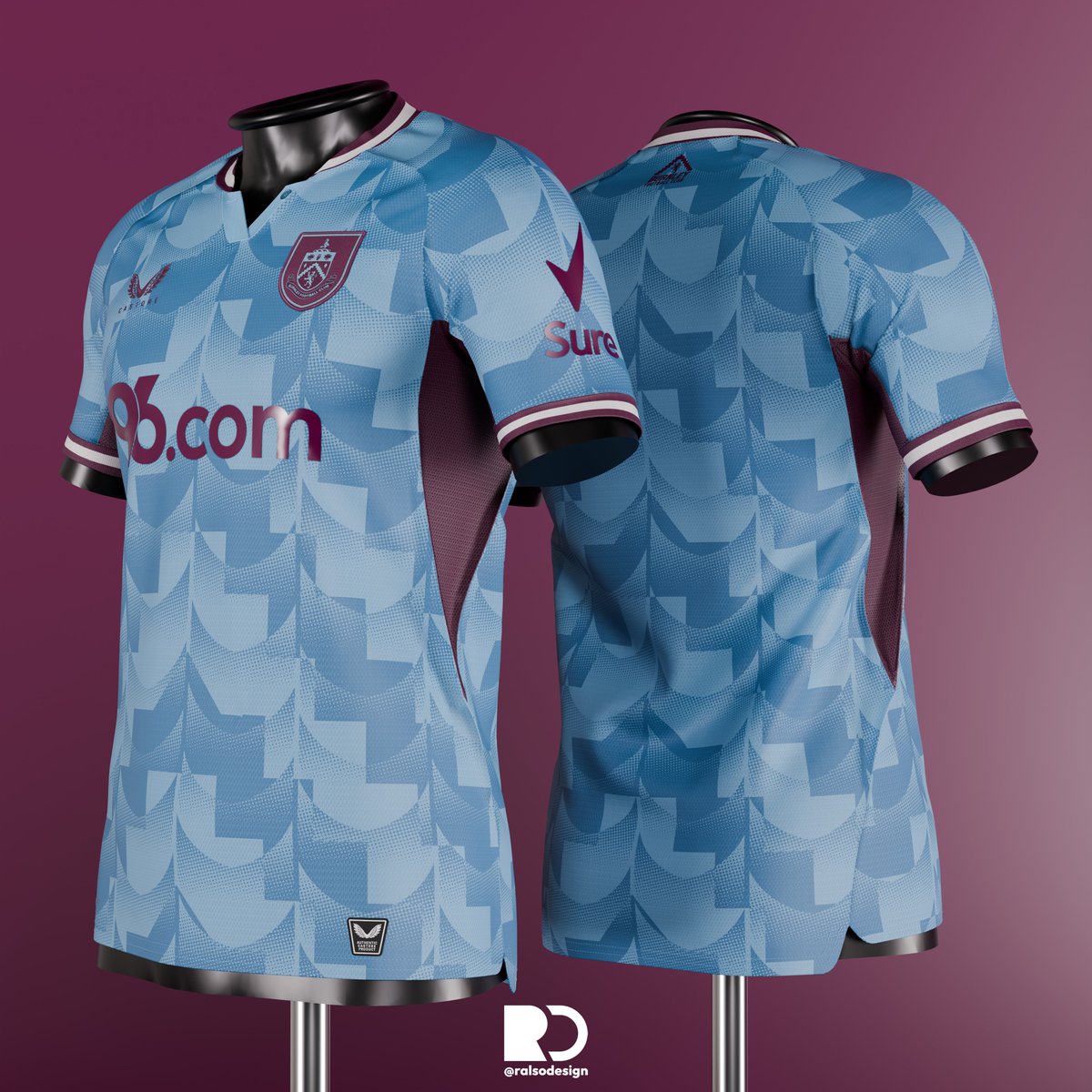 ralsodesign's tweet image. Burnley FC // Away Shirt Concept, inspired by the club's crest.
.
.
.
.
.
.
#soccerdesign #footballdesign #footballkit #graphicdesigns #blenderrender #premi̇erleague #burnley #burnleyfc #facup