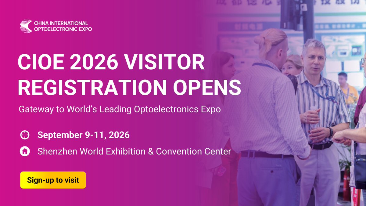 CIOE_Shenzhen's tweet image. Don’t miss the world’s leading #optoelectronics showcase!

✅ 8 sub-expos covering full industry chain
✅ 1,000+ leading brands &amp;amp; new product launches
✅ 90+ forums on AI‑optics, quantum, lidar, AR/VR
✅ Tri‑expo one‑stop access
Read more: cioe.cn/en/news/2814_i…

#CIOE2026
