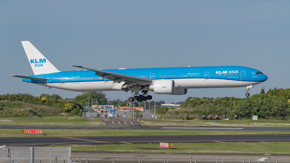 kura7sweet's tweet image. KLM・77W 4種。
#NRT #RJAA #KL #KLM #B77W