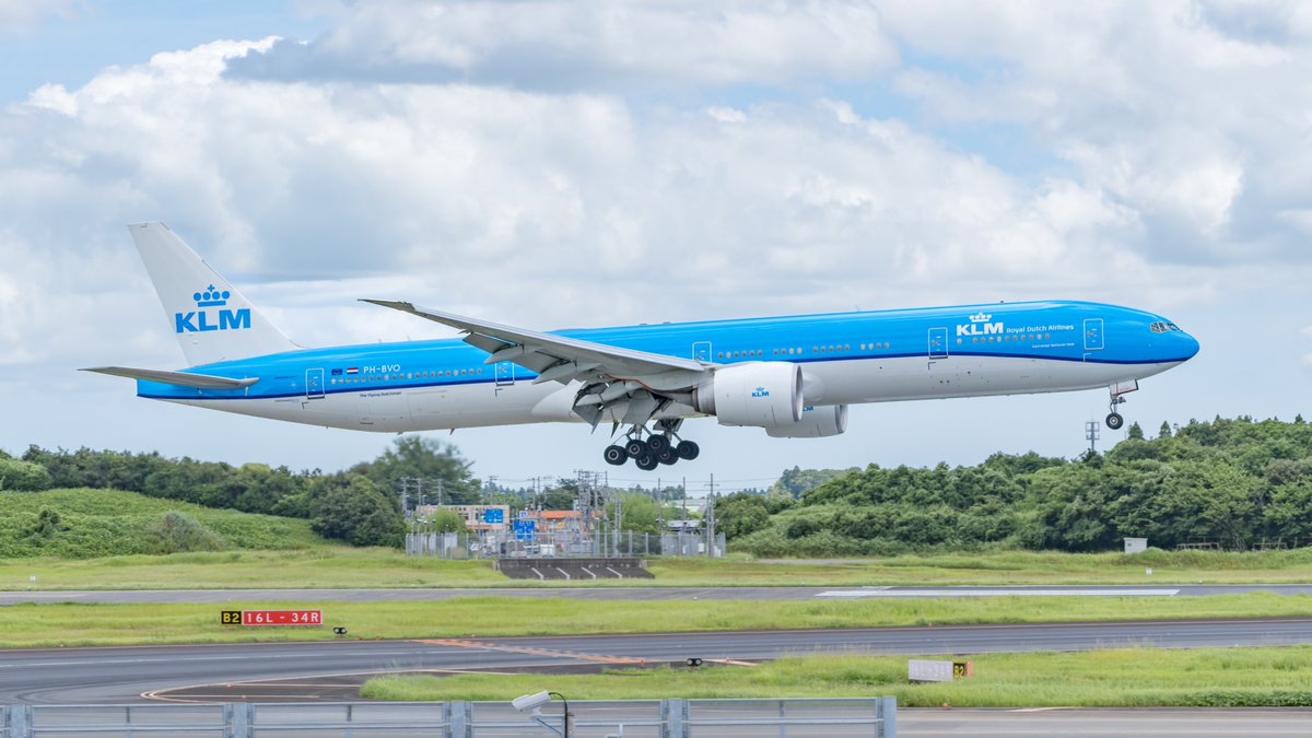 kura7sweet's tweet image. KLM・77W 4種。
#NRT #RJAA #KL #KLM #B77W
