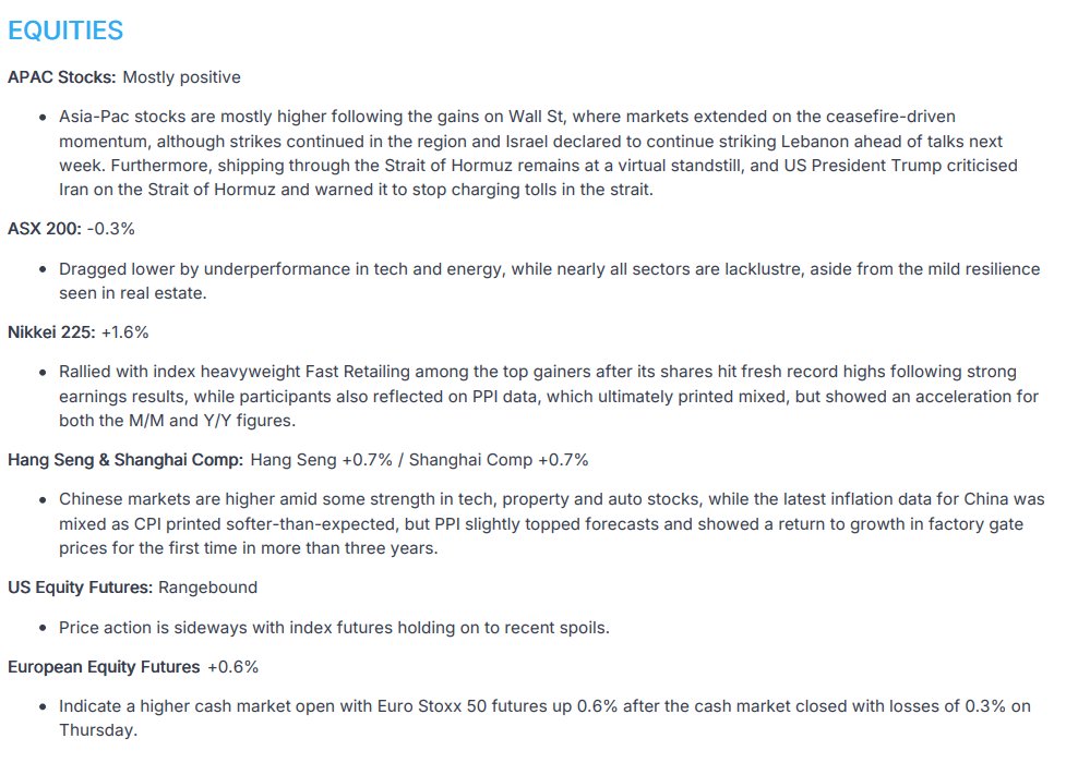 Newsquawk tweet media