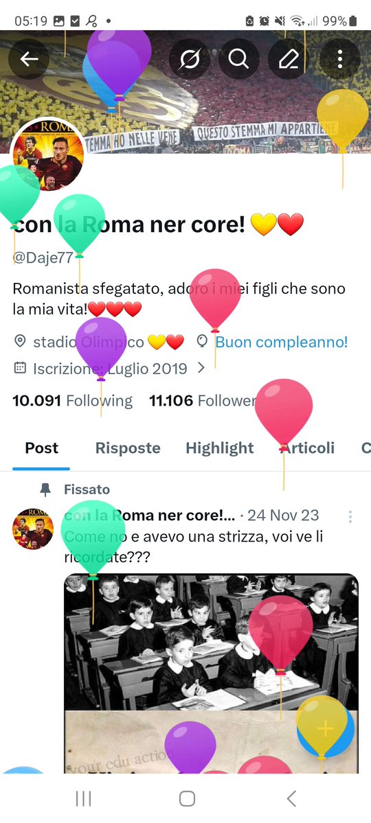 con la Roma ner core! 💛❤ tweet media