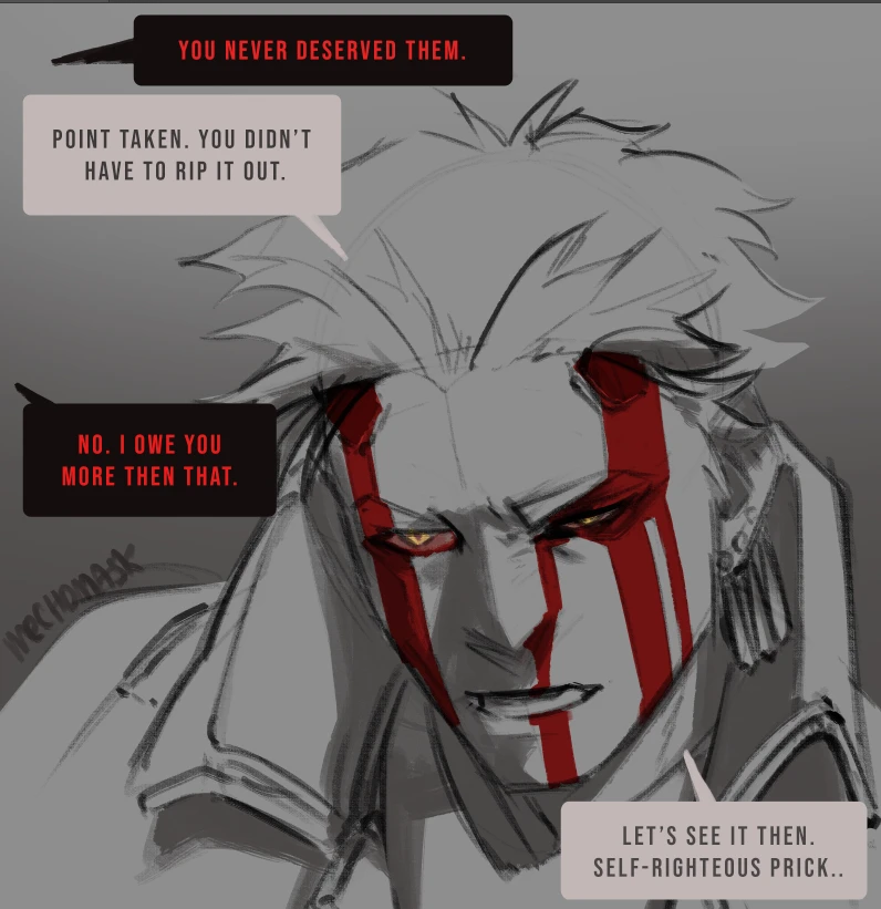 MechSpiritWolf's tweet photo. the sketch was too good to render..   
#character #oc #art https://t.co/1ymFXz6wBE