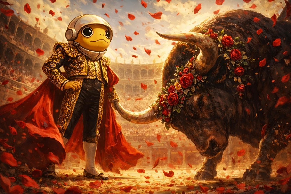 Sammy_TurboToad's tweet image. The arena is set and the path is clear!
$TURBO is leading the way, turning every challenge into a victory lap. The bull is ready, the roses are falling, and the future is ours. Let’s ride 🐸🌹🐂 #CryptoCommunity #memecoin