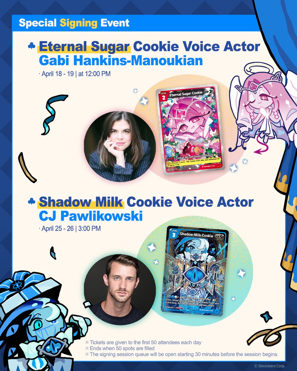 CRKingdomEN's tweet image. 🗽#CookieRun NYC Pop-Up Event Guide 🍪

Enjoy the NYC-exclusive photo booth, weekend character greetings, random prizes, and special signing events only available at the event! You may even win an extra special metallic figure prize on our roulette!

📍 LINE FRIENDS NY Times