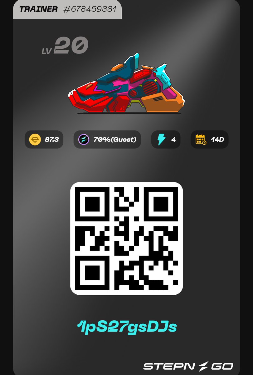 aimarumaruai00's tweet image. 1pS27gsDJs
RfVqaEYKb5

14D  70%

#STEPNGO