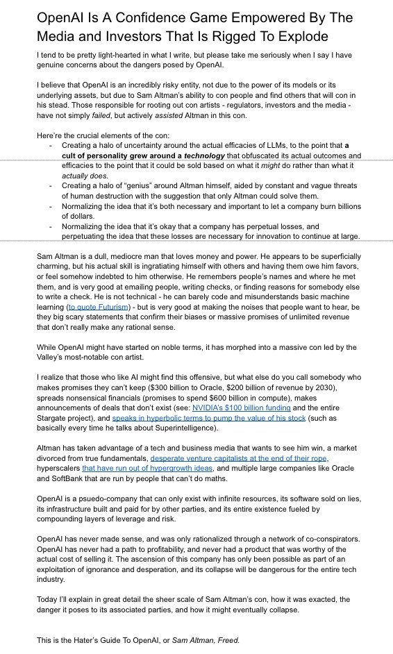 Ed Zitron tweet media