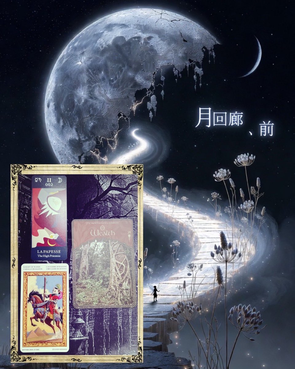 Angie69_TAROT's tweet image. 【月回廊、前】　#占い　#divination 

方法など、何でもいい
手段だって問われない

ただ
規律を学び、重んじること

誰もがまともではない部分を持つ一方で
まともで在ろうとすることを辞めてはならない

真の豊かさに通じる術を自ら放棄しないこと

知り、気づいて、解る