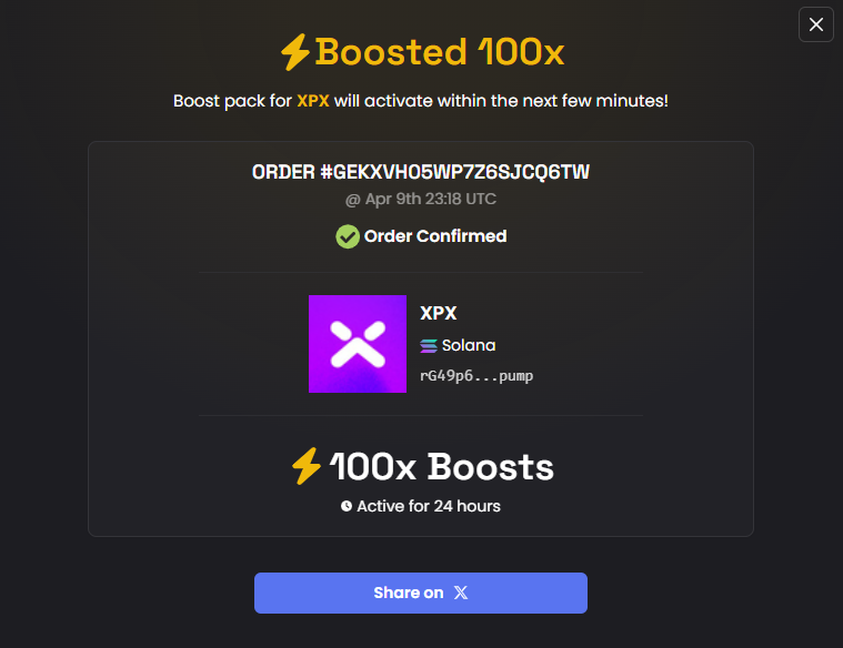 XPX Token tweet media