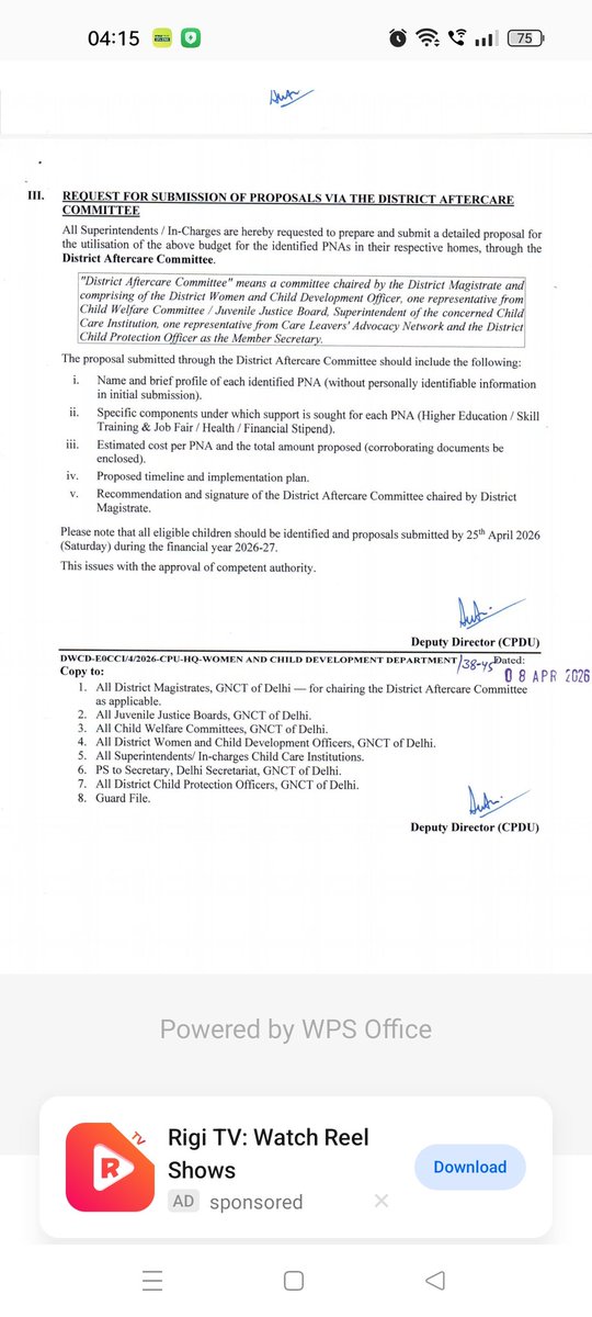 vishalmridul's tweet photo. Big win for care leavers in Delhi.

NHRC summoned Chief Secretary over missing report on document struggles of children leaving orphanages.

Now Delhi WCD launches ₹3.5 Cr Aftercare Scheme:

✅ Stipend
✅ Education
✅ Skill training
✅ Health

Thank you @India_NHRC&amp; @DWCDDelhi https://t.co/kMtIZ2CBoM