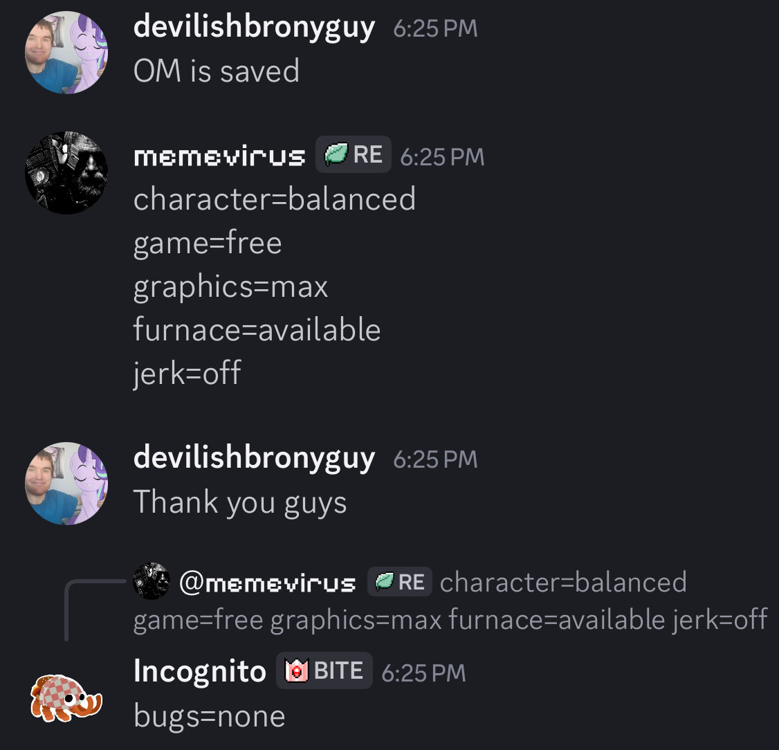 DevilishDeeds_'s tweet image. New scripters have been hired for outcome memories the game is saved #outcomememories