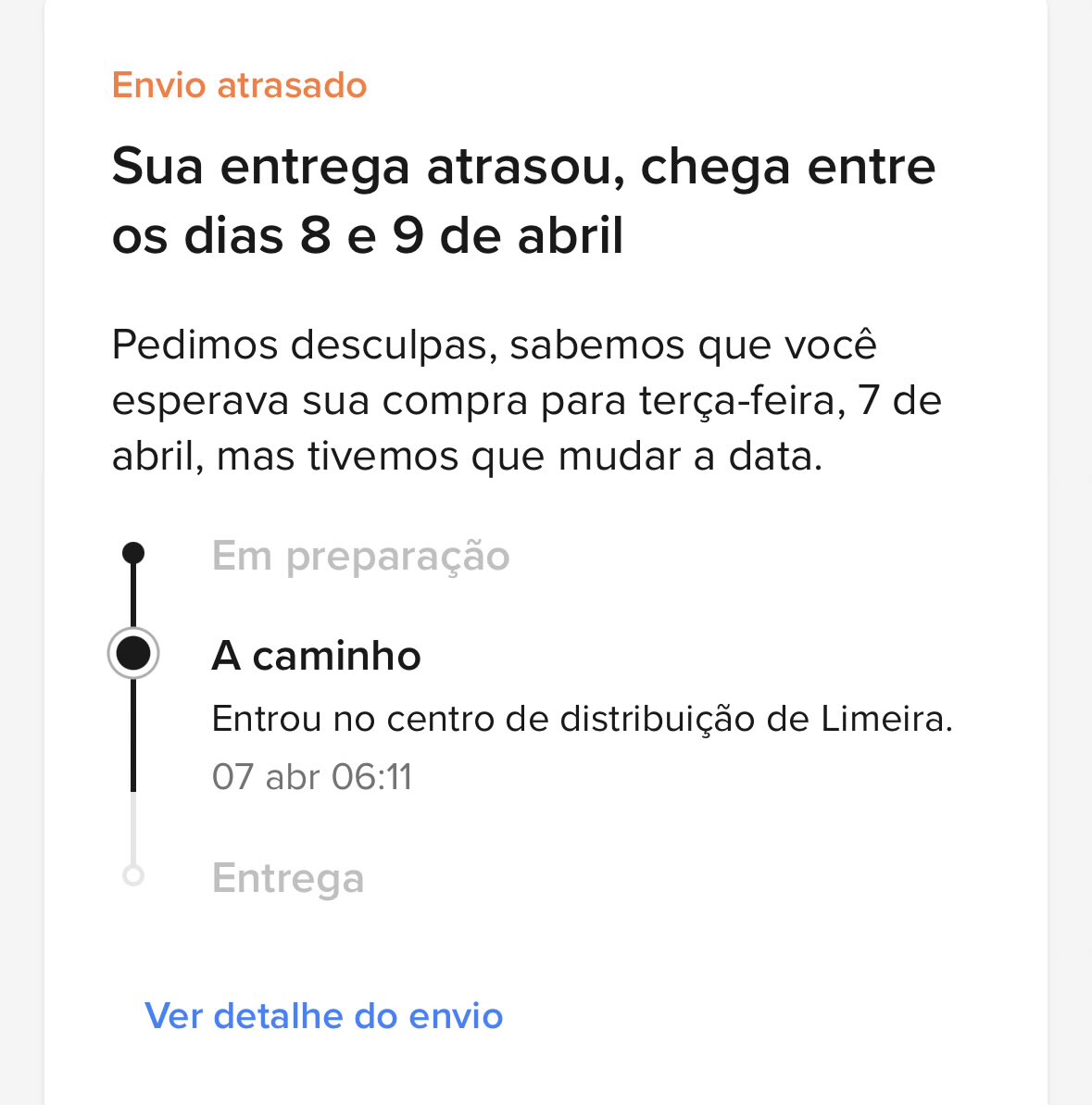 maajusx's tweet photo. simplesmente não há movimentação em uma encomenda que está na cidade vizinha 🤡
@MercadoLivre https://t.co/Vuer03ZAGd