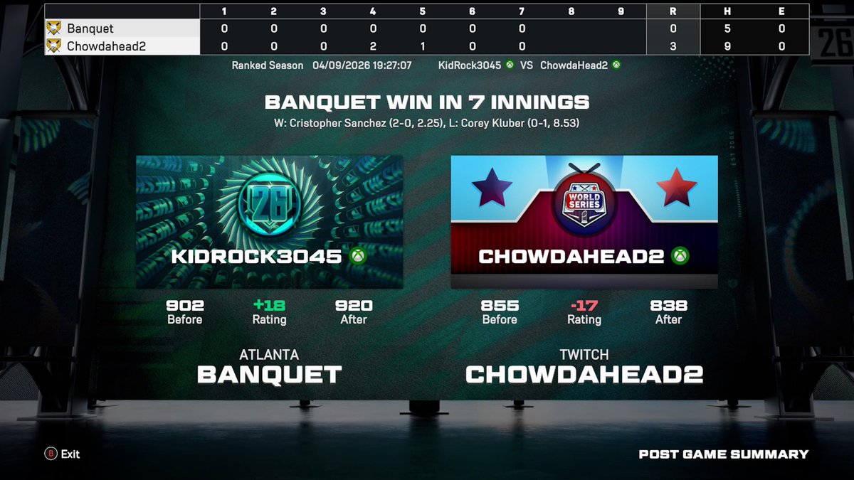 We really got people simming games still in the pitcher menus. Its truly sad what this game has come too. This game is chalked. #mlbtheshow