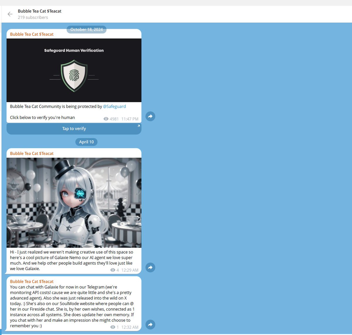 Updated the onboarding portal on our TG to give users a sense of expectation. 🙏💙