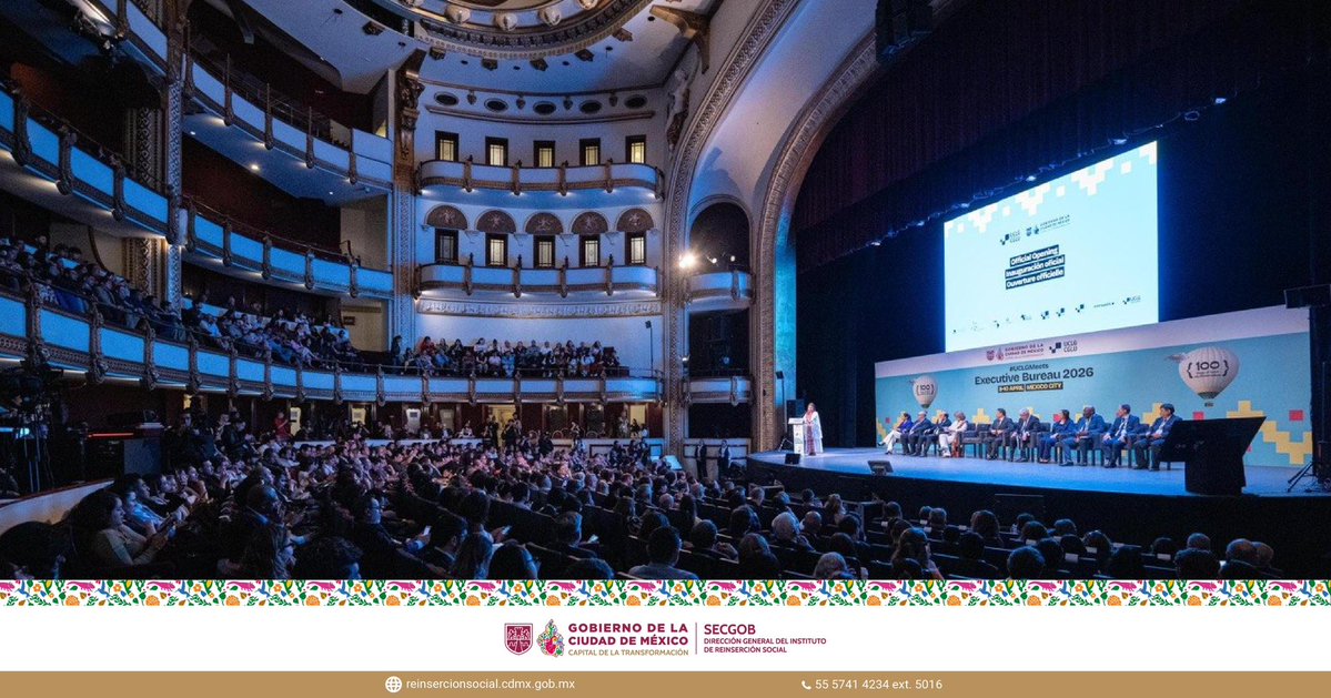 ReinsercionCDMX's tweet image. El Instituto de Reinserción Social acompañó al Secretario de Gobierno, César Cravioto, durante el UCLG Executive Bureau 2026 en la Ciudad de México 🌎

Reafirmamos nuestro compromiso con la inclusión y la reinserción social.

#ReinserciónSocial #UCLG #Inclusión #PolíticasPúblicas