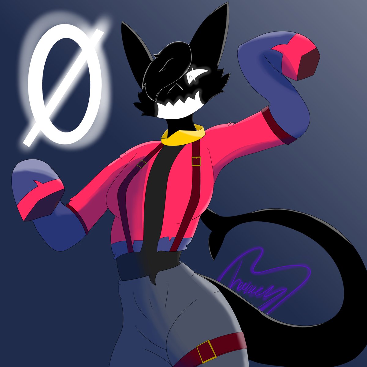 Theta
Drew someone's character, has no name after asking so I guess Theta is good :3
#Furry #Art