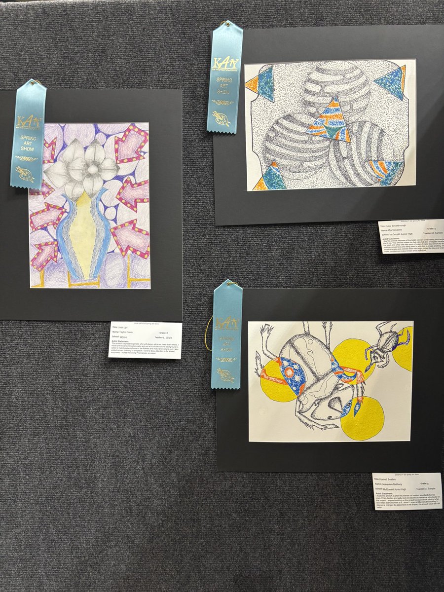 ArtistMSample's tweet photo. Spring Art Show!!! 🥰 @MDJH_Panthers @KatyISDFineArts @katyisd https://t.co/MplGix0eeG