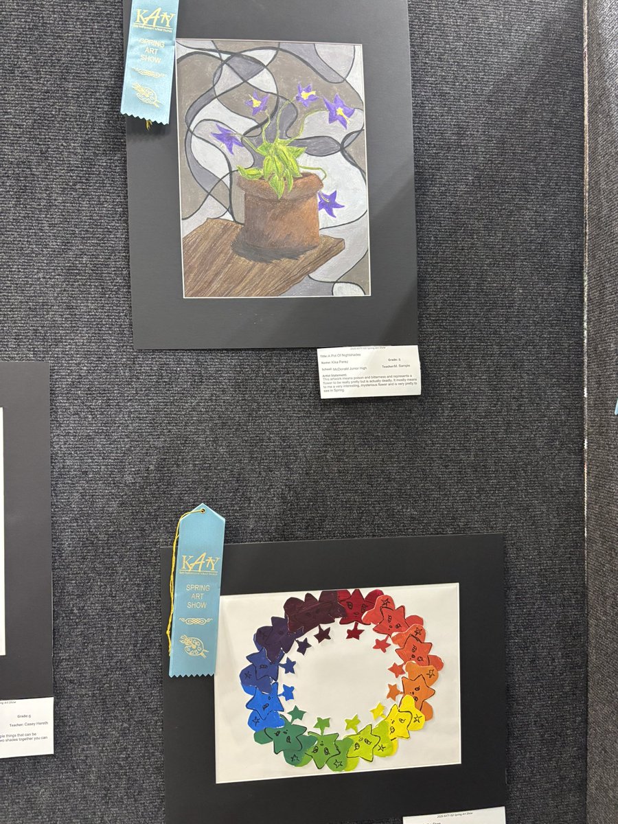 ArtistMSample's tweet photo. Spring Art Show!!! 🥰 @MDJH_Panthers @KatyISDFineArts @katyisd https://t.co/MplGix0eeG