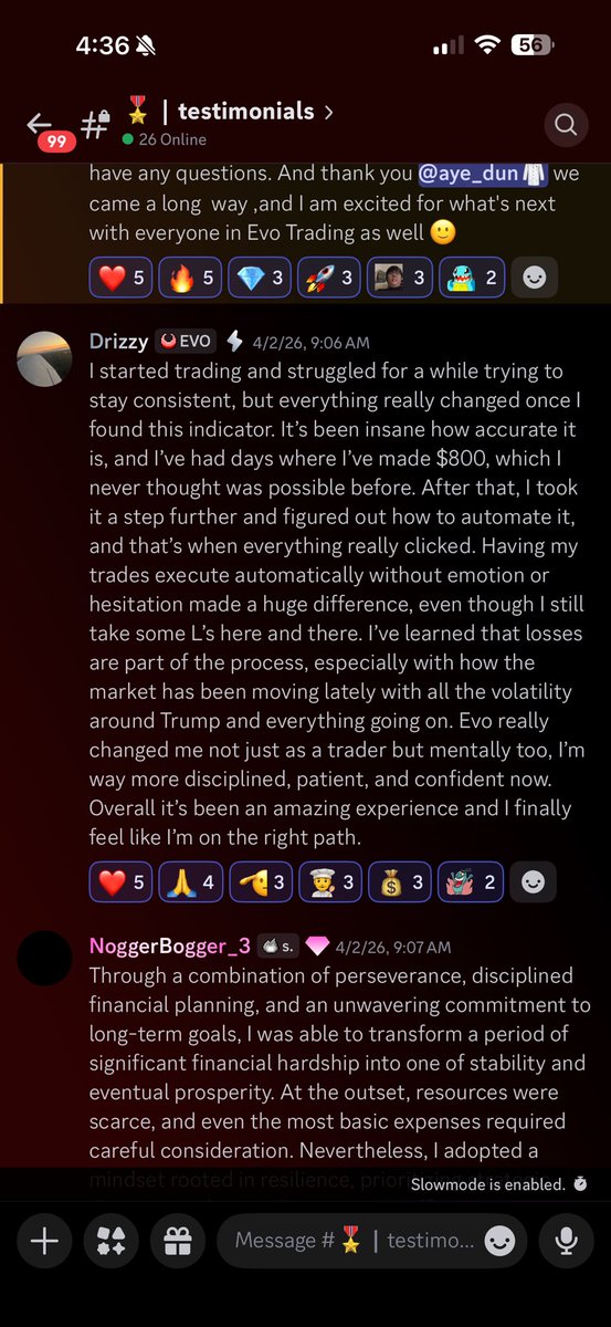 ayee_dun's tweet photo. If you’ve been in a discord server for more than a week, and you still haven’t made profit or progress, don’t let the “mentor” gaslight you into thinking it’s your fault.  90% of the time, you got lured with fake PNLs, overhyped delusions, or other false information. I’ve taken multiple new traders who started days/weeks ago to fundeds and payouts within a month.
Testimonies speak for themselves.

Give us a try, it’s only 50 cents for your first 2 weeks.

I’m confident that’s all the time I need to make you believe in me.
I’m not charging you $300 a month to dig yourself into debt with losses and to get gaslighted by the mentor you’re paying to help you.
It’s real, raw, genuine support here. Come try us :)
Link in bio.
$SPY $QQQ $ES $NQ #futures #trading #invest