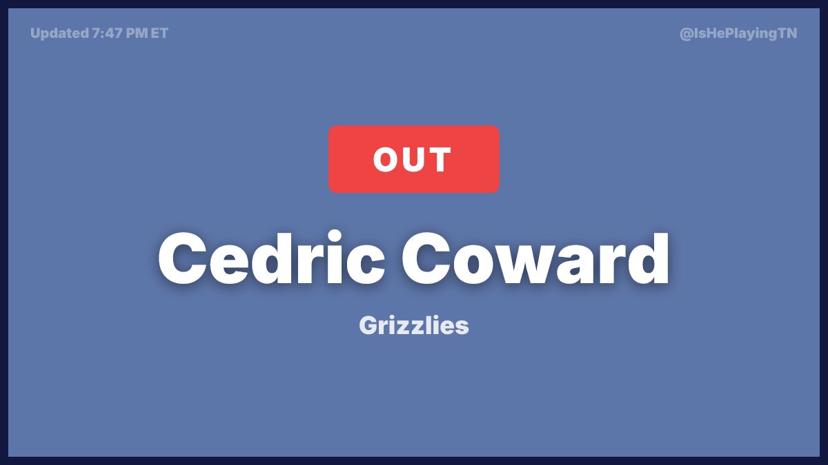 Is He Playing Tonight tweet media