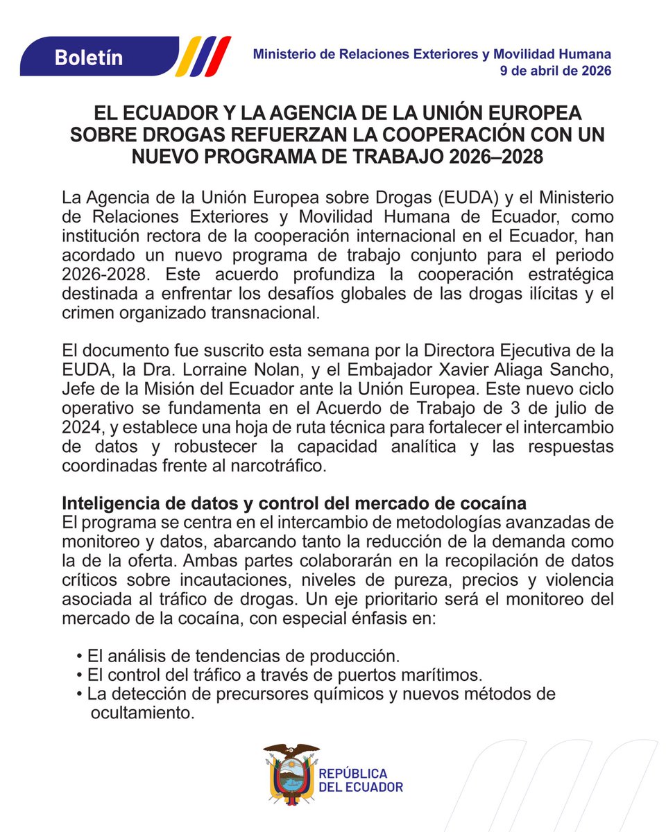 Cancillería del Ecuador 🇪🇨 tweet media