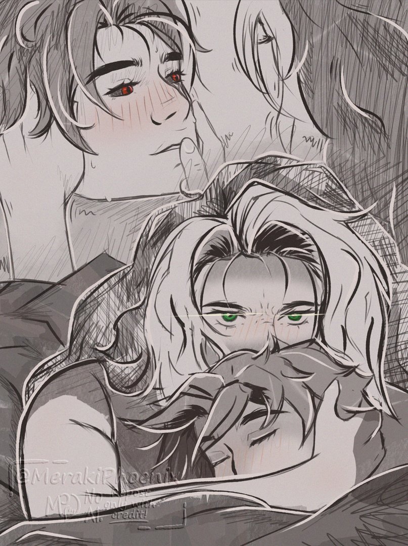 MerakiPhoenix's tweet image. Another quick Rogue x Gambit sketch!
•
•
•
"c-chere..."
"It's always been you remy..."
#rogue #gambit #xmen #nsfwart