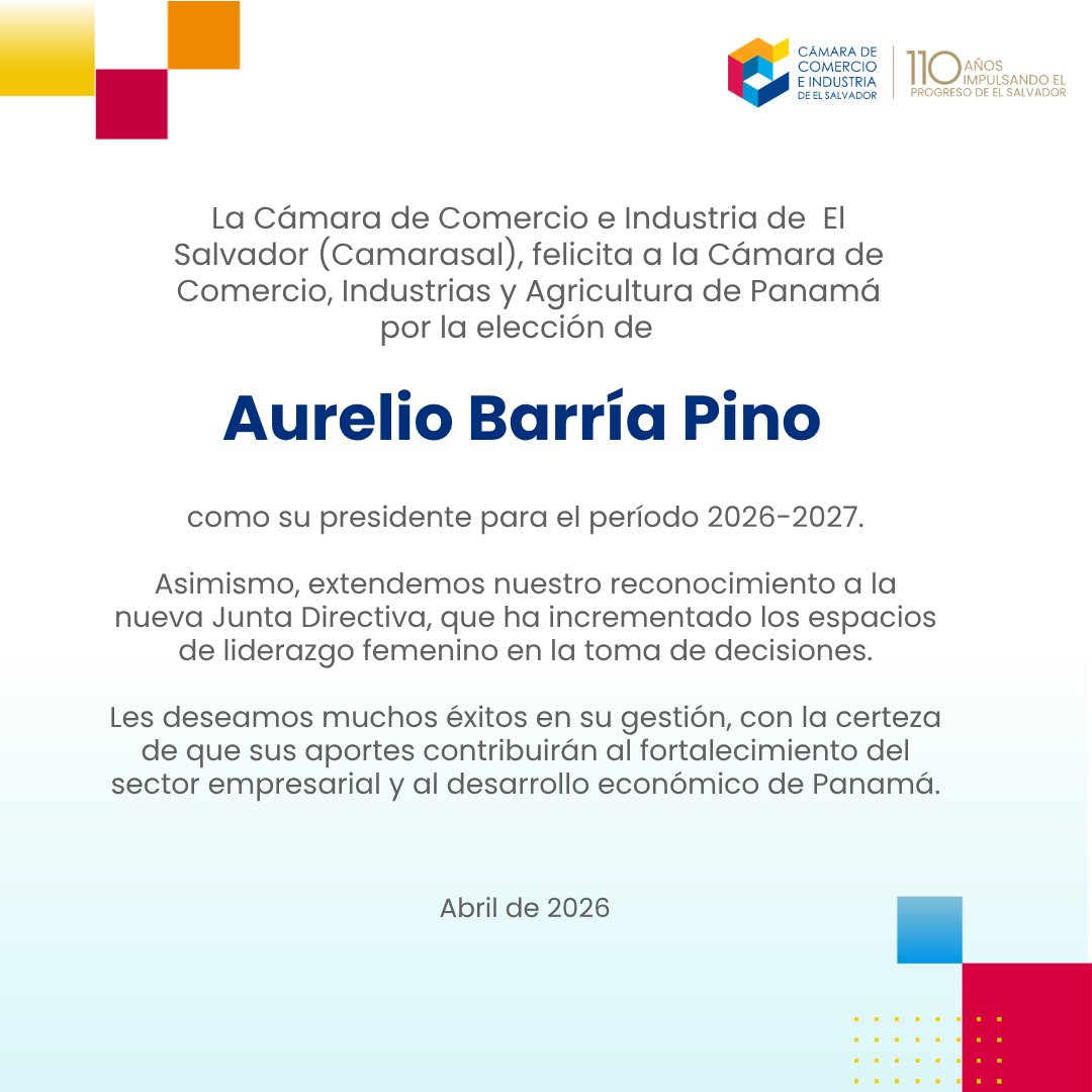 Cámara de Comercio e Industria de El Salvador 🇸🇻 tweet media