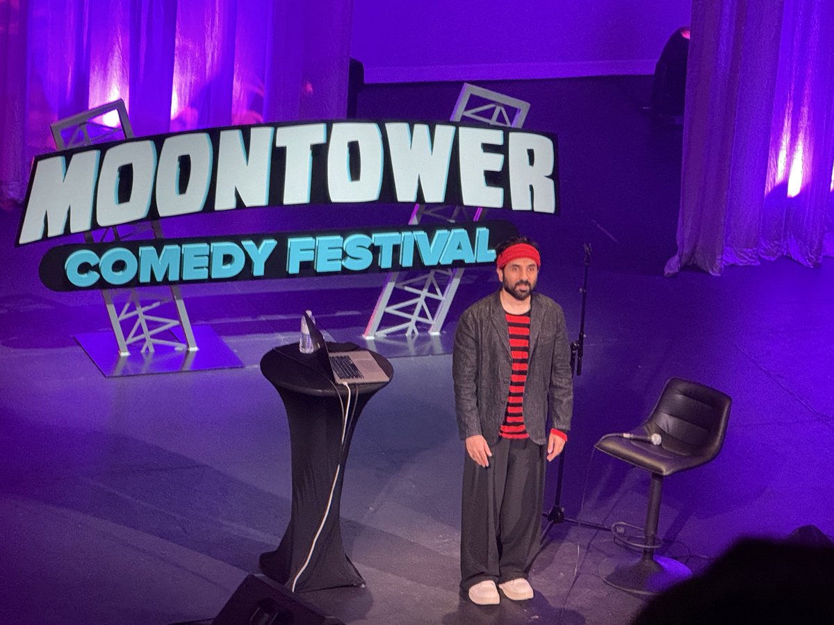 buildcampmode's tweet photo. Watched the @thevirdas show at Austin yesterday with my  thirteen year old. He recognises Vir as the Parle G uncle, had a great time and heard a lot of bad words in the show, which he is trying cleanse himself of. https://t.co/4DZKuETrEc